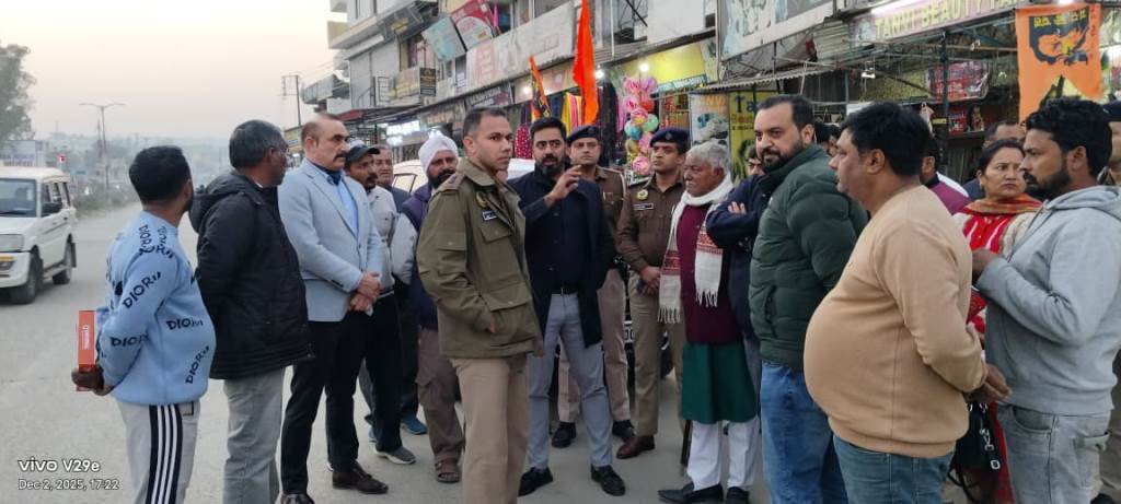 DCSP conduct surprise inspection of traffic and security arrangements in Tahliwal